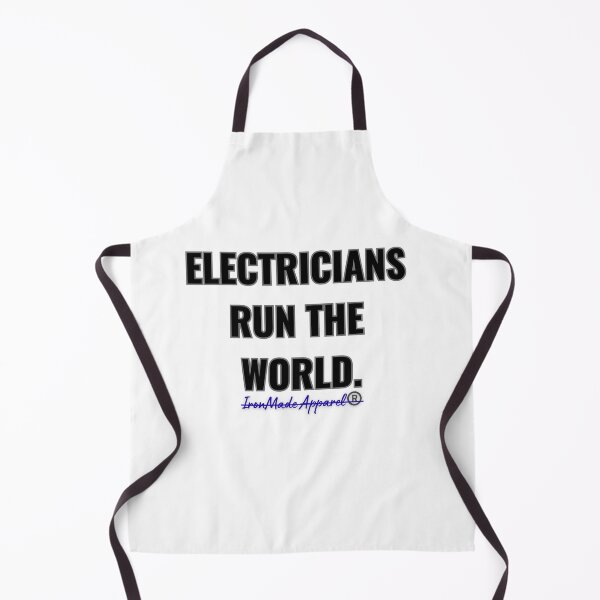 Item preview, Electricians Run The World T-Shirt – Bold Lineman Pride Graphic Tee for Skilled Trades Pros designed and sold by IronMade Apparel.