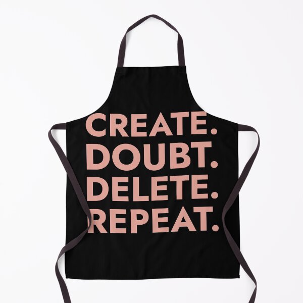 Item preview, Create Doubt Delete Repeat Creative Process Typography Quote designed and sold by Becheer.