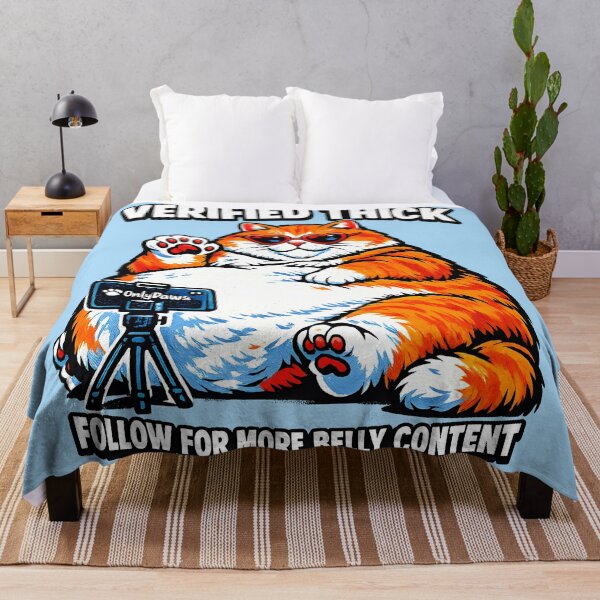 Item preview, Funny Fat Cat OnlyPaws Influencer – Follow For Belly designed and sold by WAUZ.