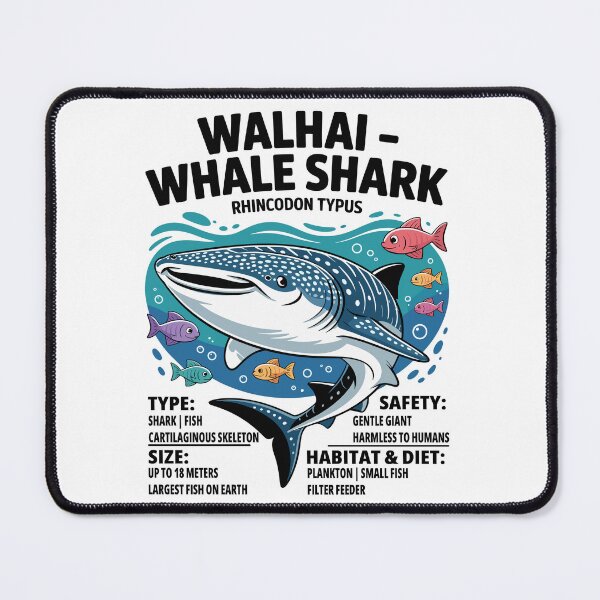 Item preview, Walhai | Whale Shark Kids Scientific Ocean Illustration designed and sold by JessArty ⭐⭐⭐⭐⭐.