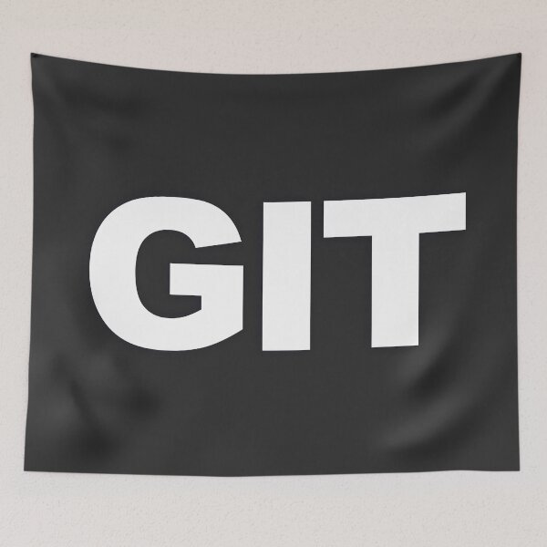 Item preview, GIT — White Minimal Bold Type Statement designed and sold by WORDPAUSE.