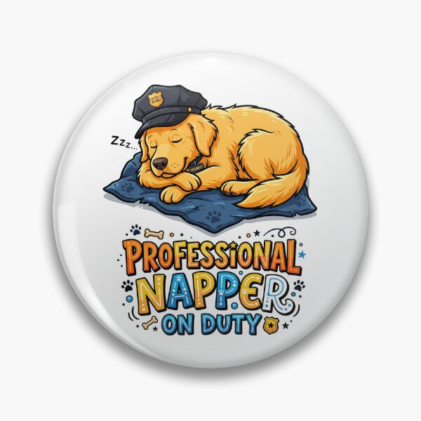 Item preview, Professional Napper On Duty Golden Retriever Sleepy Shirt designed and sold by Tong4130.