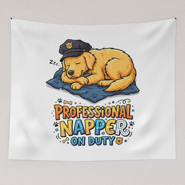 Item preview, Professional Napper On Duty Golden Retriever Sleepy Shirt designed and sold by Tong4130.