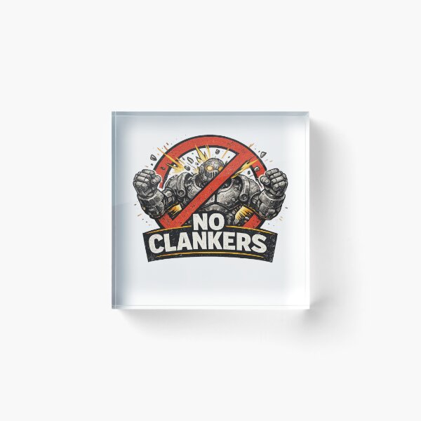 Item preview, Anti Clanker Tee designed and sold by Moai-Industries.