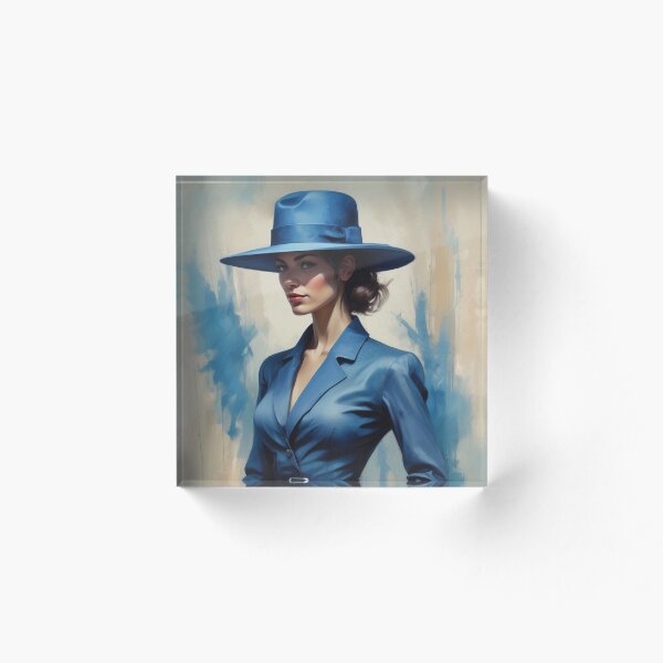 Aperçu de l'œuvre Femme en bleu créée et vendue par Terry Collett.