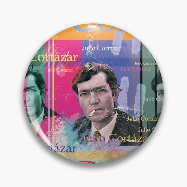 Item preview, Julio Cortázar portrait collage in Pop Art style designed and sold by Mauswohn.