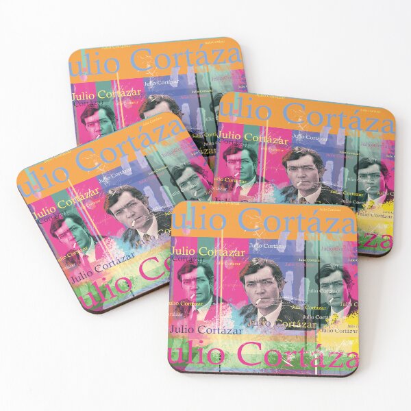 Item preview, Julio Cortázar portrait collage in Pop Art style designed and sold by Mauswohn.