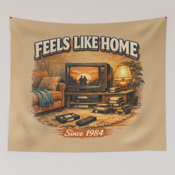 Item preview, Feels Like Home Since 1984 Retro 80s Home Decor designed and sold by SplashTastic.