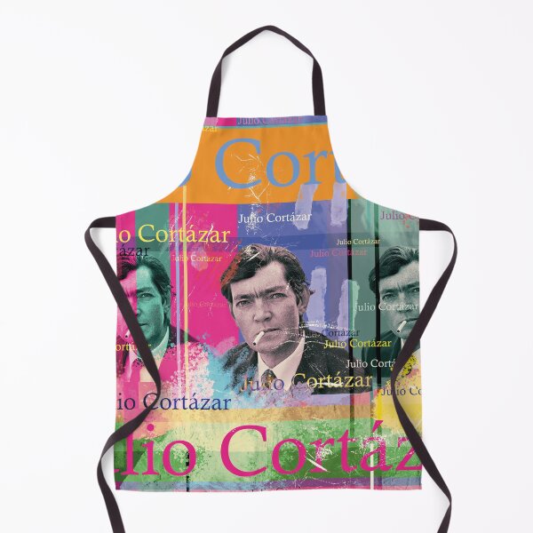 Item preview, Julio Cortázar portrait collage in Pop Art style designed and sold by Mauswohn.