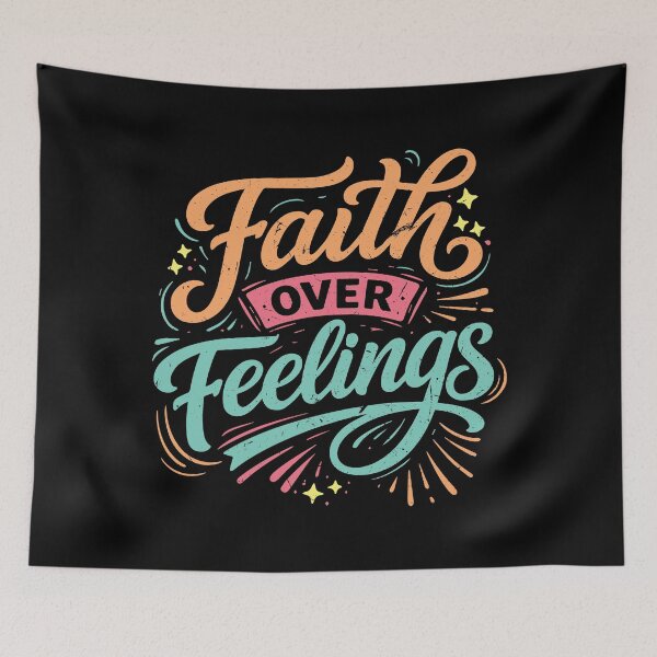 Item preview, Faith Over Feelings  designed and sold by Verse & Vibes.