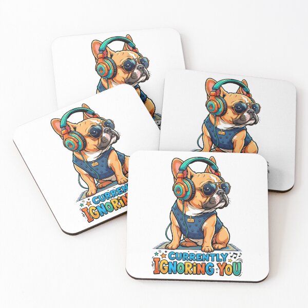 Item preview, Currently Ignoring You French Bulldog With Headphones Shirt designed and sold by Tong4130.