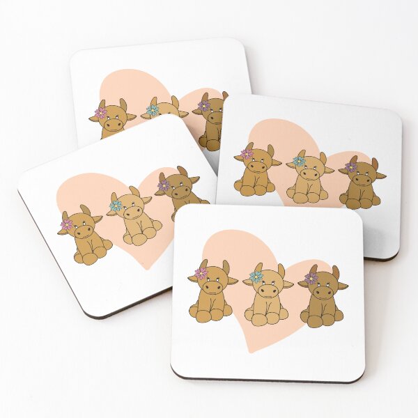 Item preview, Cute love highland cow seamless pattern designed and sold by SeamlessDsign.