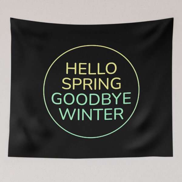 Item preview, Hello Spring Goodbye Winter - Minimalist designed and sold by vividlukas.