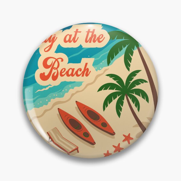 Item preview, Day at the Beach Tropical Kayak Adventure Summer Art designed and sold by PixelWaveBD.