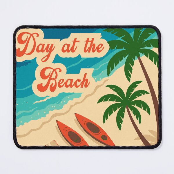 Item preview, Day at the Beach Tropical Kayak Adventure Summer Art designed and sold by PixelWaveBD.