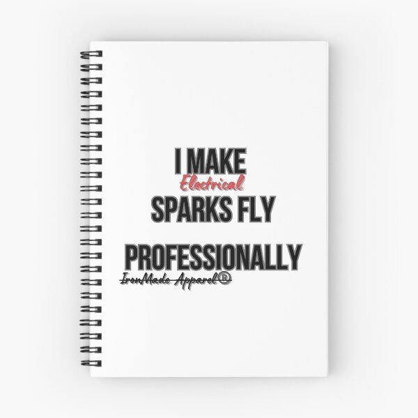 Item preview, I Make Sparks Fly Professionally Electrician Shirt – Funny Electrical Worker Pride Tee for Linemen & Contractors designed and sold by IronMade Apparel.