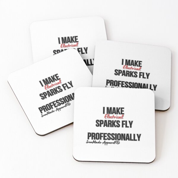 Item preview, I Make Sparks Fly Professionally Electrician Shirt – Funny Electrical Worker Pride Tee for Linemen & Contractors designed and sold by IronMade Apparel.