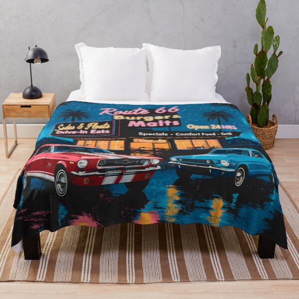 Item preview, 1965 Mustang Fastback Retro Neon Diner - 289 V8 Pony Car Synthwave designed and sold by EdGraphy.