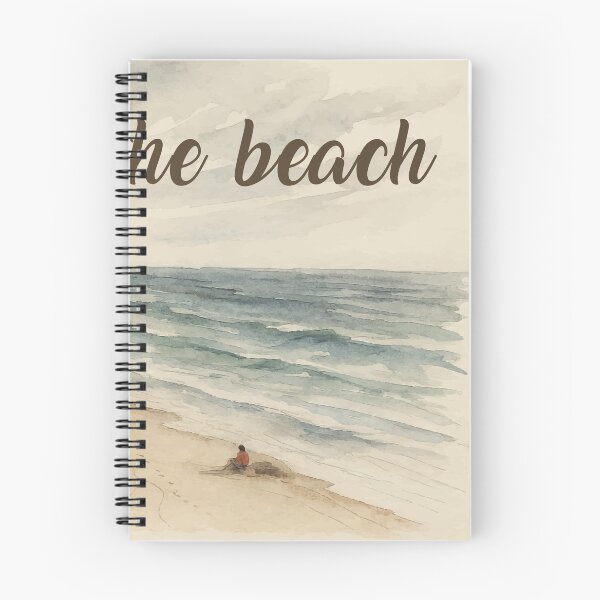 Item preview, Day at the Beach Soft Watercolor Coastal Landscape Art designed and sold by PixelWaveBD.