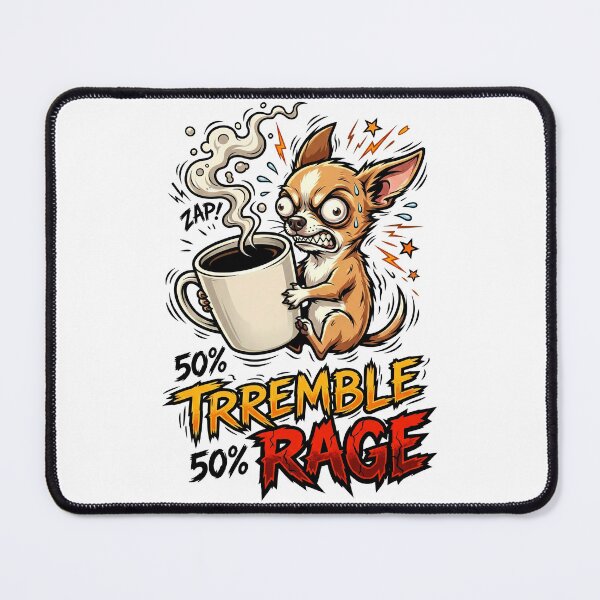 Item preview, Half Tremble Half Rage Chihuahua Funny Coffee Shirt designed and sold by Tong4130.