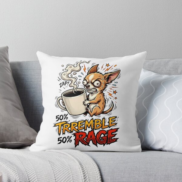 Item preview, Half Tremble Half Rage Chihuahua Funny Coffee Shirt designed and sold by Tong4130.