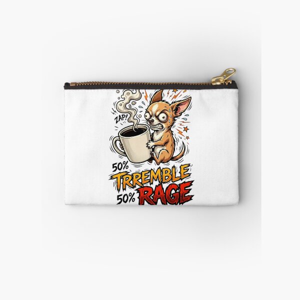 Item preview, Half Tremble Half Rage Chihuahua Funny Coffee Shirt designed and sold by Tong4130.