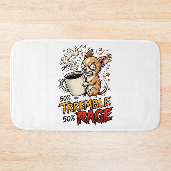 Item preview, Half Tremble Half Rage Chihuahua Funny Coffee Shirt designed and sold by Tong4130.