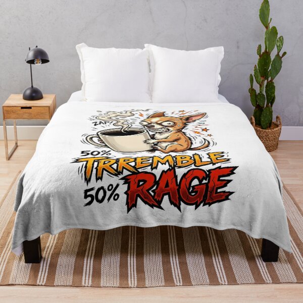 Item preview, Half Tremble Half Rage Chihuahua Funny Coffee Shirt designed and sold by Tong4130.