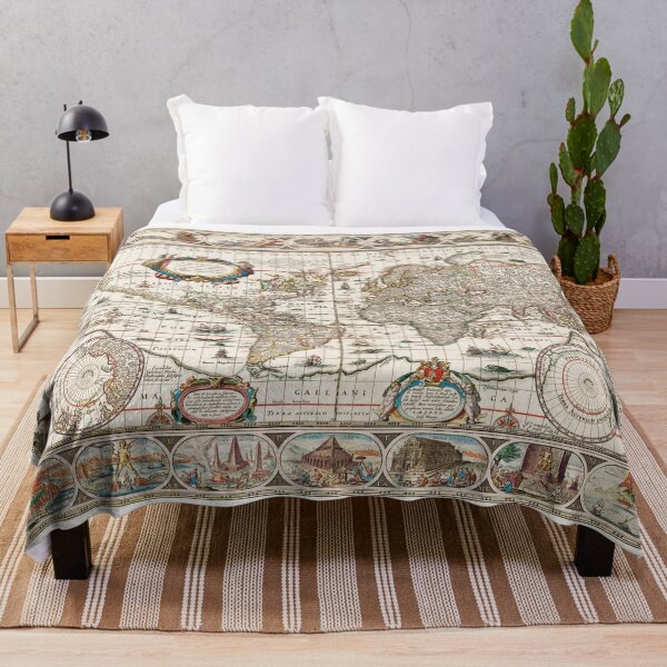 Item preview, Antique world map Nova Totius Terrarum Orbis Geographica designed and sold by Mauswohn.