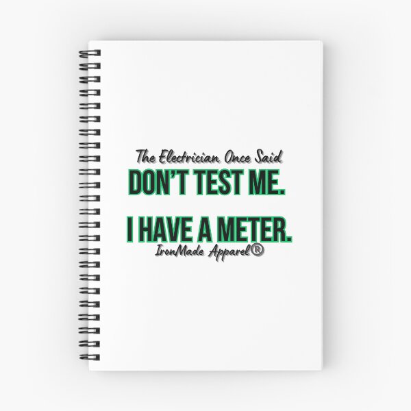 Item preview, Don’t Test Me I Have a Meter Electrician T-Shirt – Funny Lineman & Electrical Worker Humor Tee designed and sold by IronMade Apparel.
