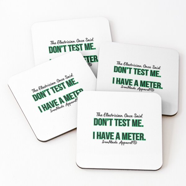 Item preview, Don’t Test Me I Have a Meter Electrician T-Shirt – Funny Lineman & Electrical Worker Humor Tee designed and sold by IronMade Apparel.
