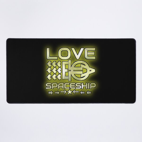 Item preview, Golden LOVE SPACESHIP logo. designed and sold by Giulivo Store Graphic.