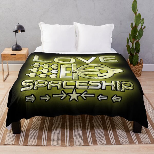 Item preview, Golden LOVE SPACESHIP logo. designed and sold by Giulivo Store Graphic.
