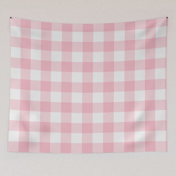 Item preview, White And Blush Gingham Pattern designed and sold by pattern-archive.