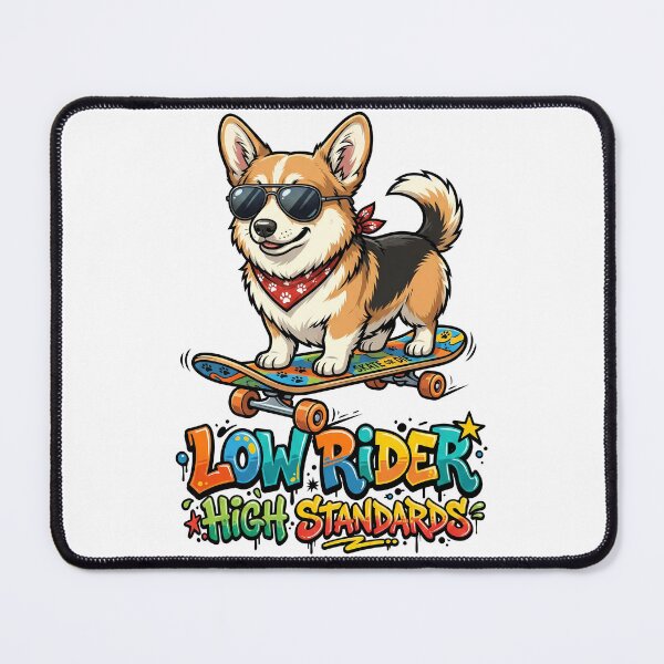 Item preview, Low Rider High Standards Corgi Skateboard Funny Shirt designed and sold by Tong4130.