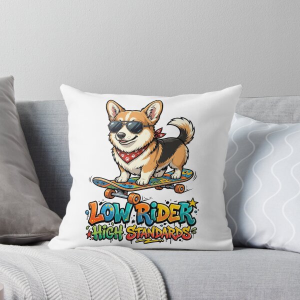 Item preview, Low Rider High Standards Corgi Skateboard Funny Shirt designed and sold by Tong4130.