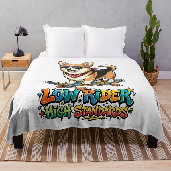 Item preview, Low Rider High Standards Corgi Skateboard Funny Shirt designed and sold by Tong4130.