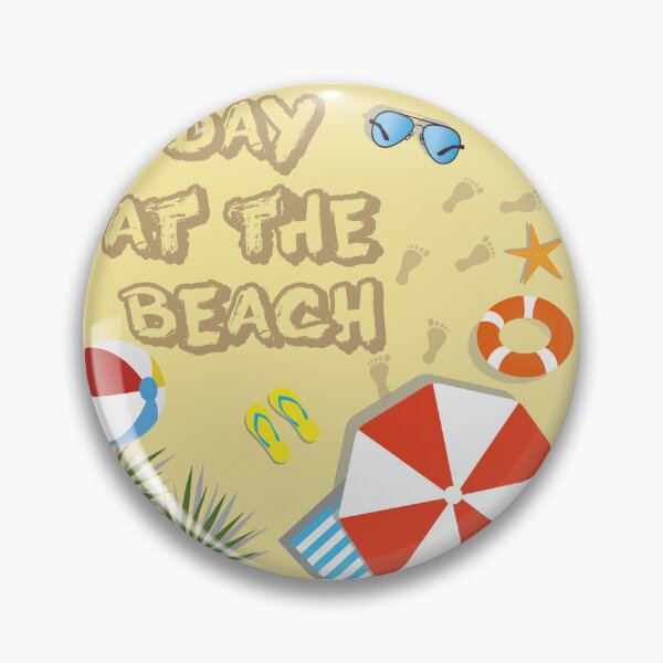 Item preview, Day at the Beach Summer Sun and Sand Top View Art designed and sold by PixelWaveBD.