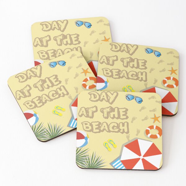 Item preview, Day at the Beach Summer Sun and Sand Top View Art designed and sold by PixelWaveBD.