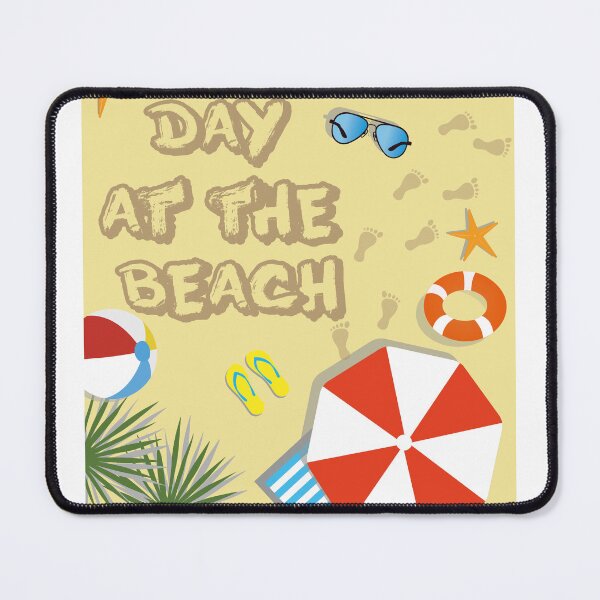 Item preview, Day at the Beach Summer Sun and Sand Top View Art designed and sold by PixelWaveBD.