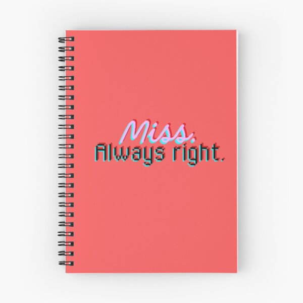 Item preview, Miss Always Right Glitch Aesthetic Typography designed and sold by Miheerala.