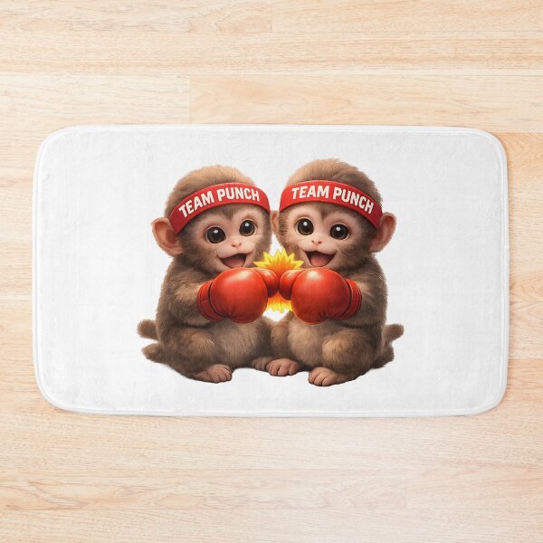 Item preview, Team Punch Baby Monkeys – Cute Boxer Duo Design designed and sold by OlizaPrint.