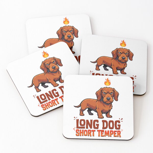 Item preview, Long Dog Short Temper Dachshund Sarcastic Humor Shirt designed and sold by Tong4130.