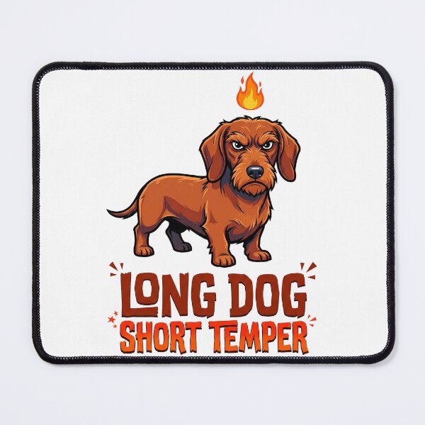 Item preview, Long Dog Short Temper Dachshund Sarcastic Humor Shirt designed and sold by Tong4130.