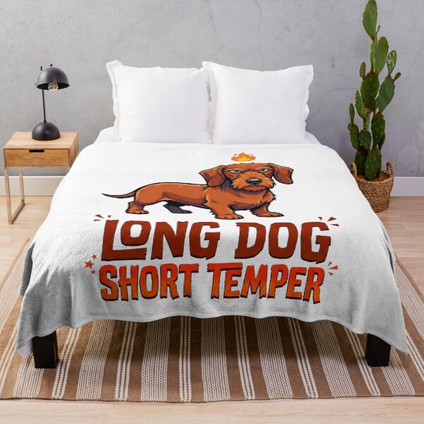 Item preview, Long Dog Short Temper Dachshund Sarcastic Humor Shirt designed and sold by Tong4130.