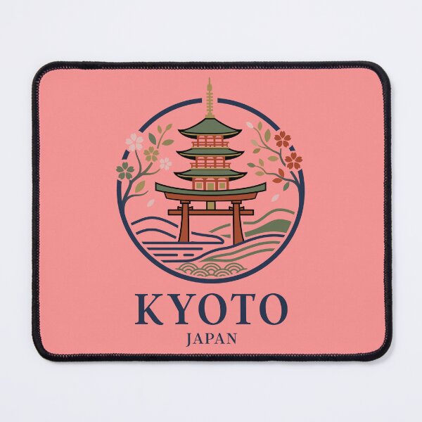 Item preview, Kyoto Japan Temple with Cherry Blossoms designed and sold by NPStudio.