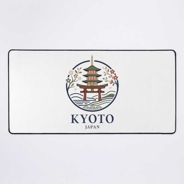 Item preview, Kyoto Japan Temple with Cherry Blossoms designed and sold by NPStudio.