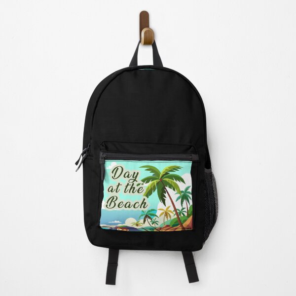 Item preview, Day at the Beach Tropical Coastal Hut Landscape Art designed and sold by PixelWaveBD.