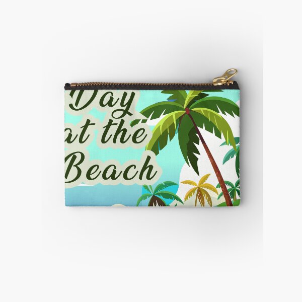 Item preview, Day at the Beach Tropical Coastal Hut Landscape Art designed and sold by PixelWaveBD.