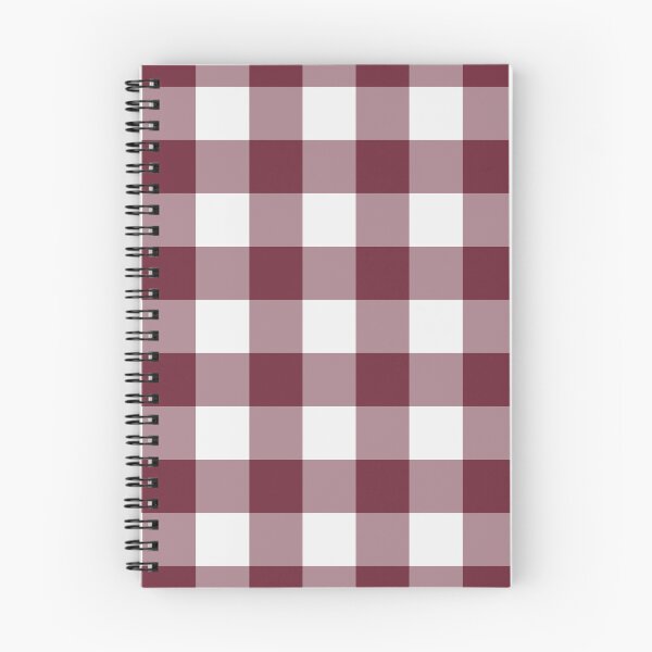 Item preview, White And Burgundy Gingham Pattern designed and sold by pattern-archive.